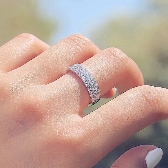 💍New Simulated💎Sterling Silver Cubic Zirconia 💍 - Picture 3 of 4